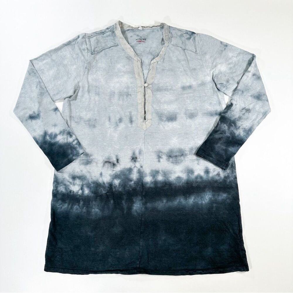 Johnny Was Pete & Greta Tie Dye Linen Longline Tunic Womens Size Medium